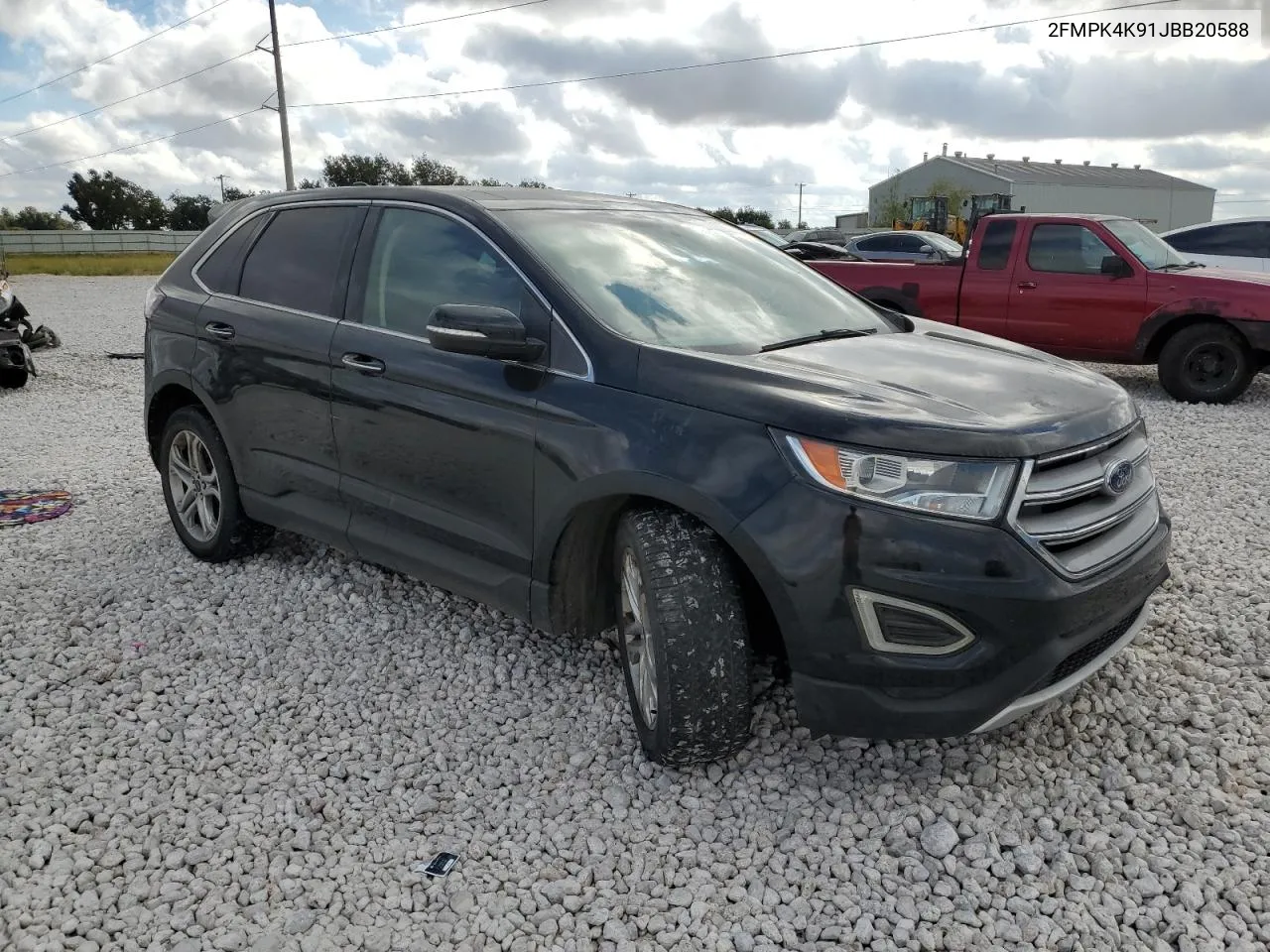 2018 Ford Edge Titanium VIN: 2FMPK4K91JBB20588 Lot: 77692274