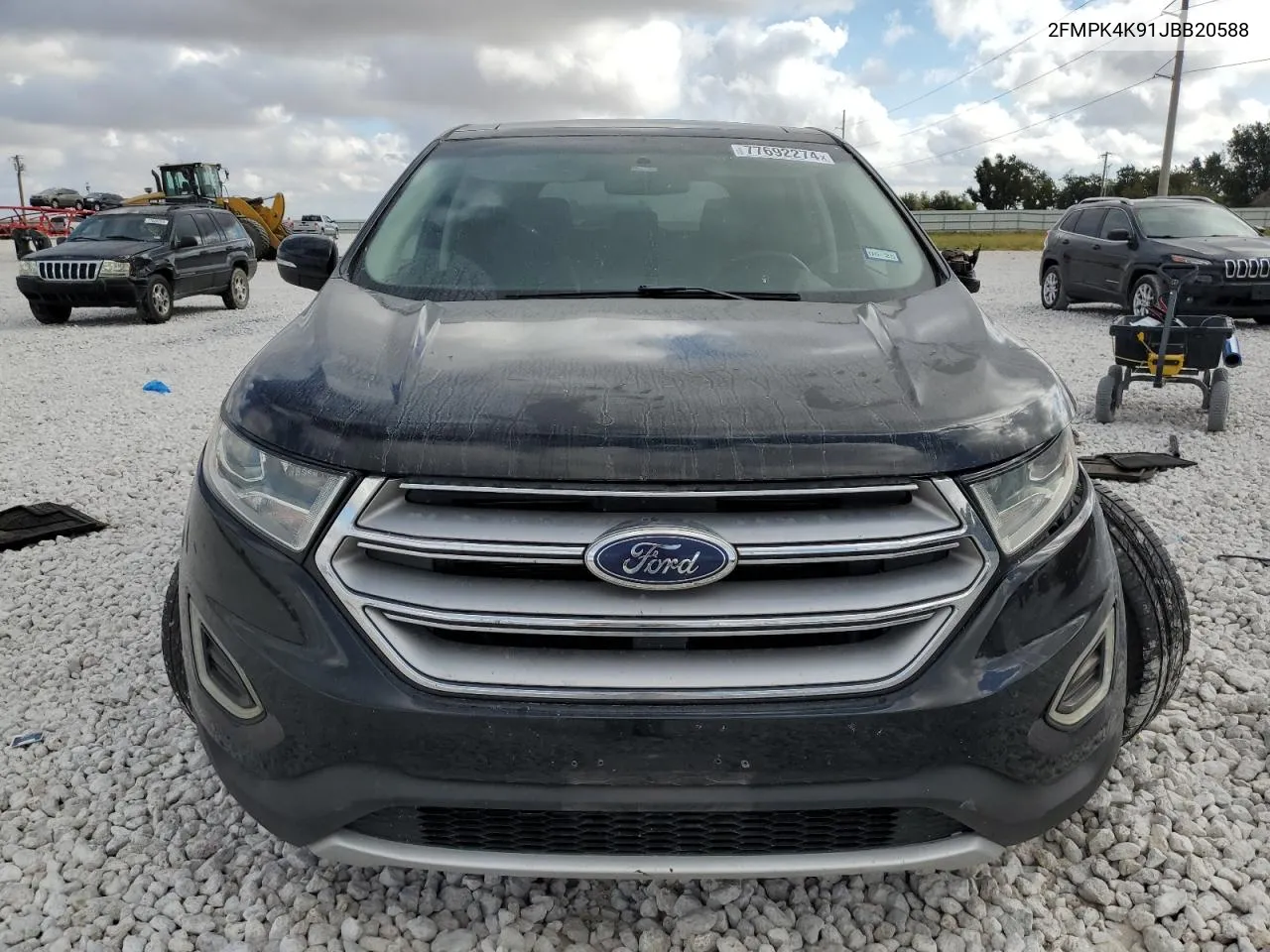 2018 Ford Edge Titanium VIN: 2FMPK4K91JBB20588 Lot: 77692274