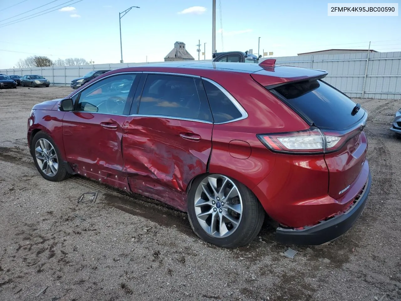 2018 Ford Edge Titanium VIN: 2FMPK4K95JBC00590 Lot: 77792394