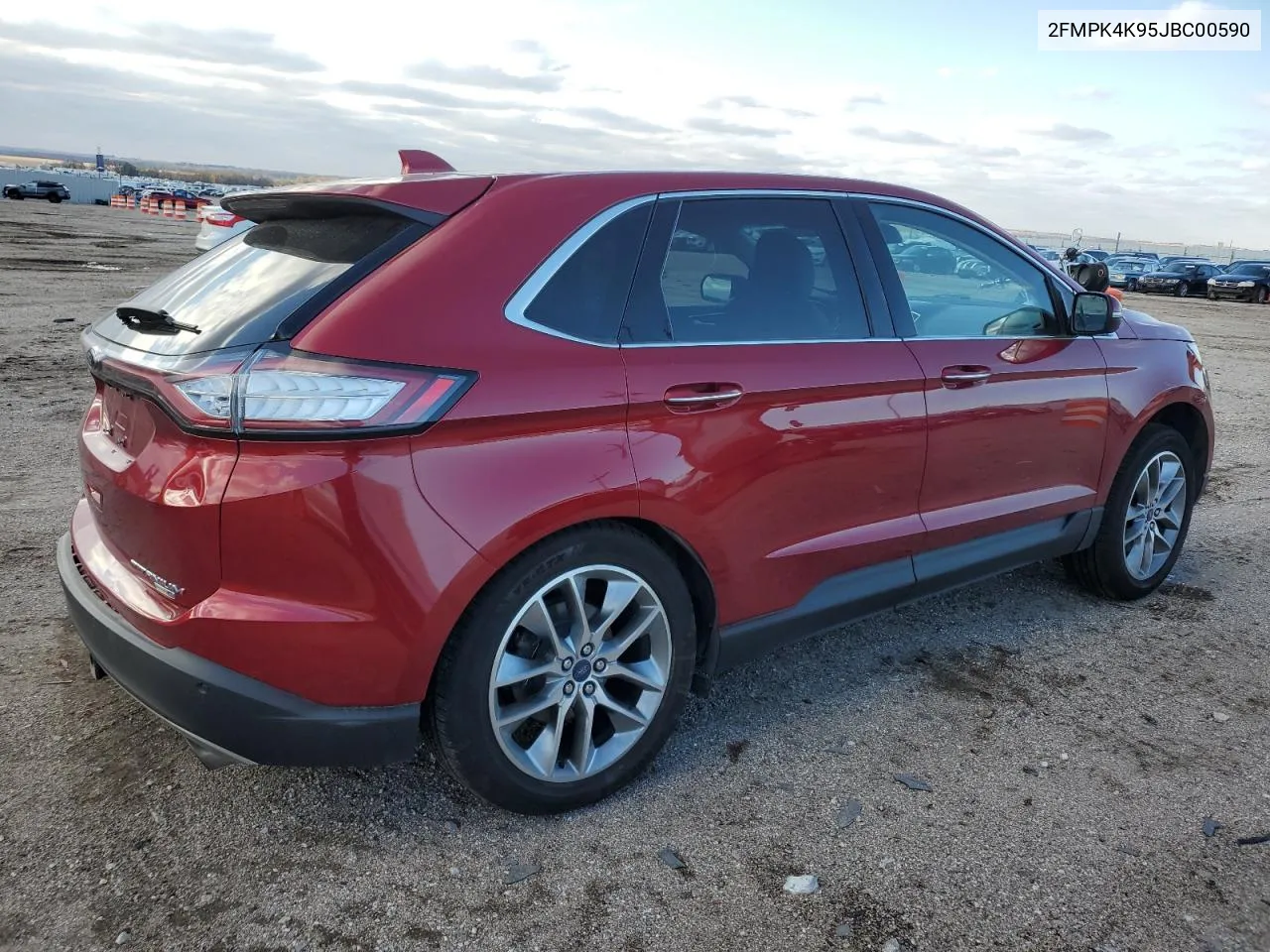 2018 Ford Edge Titanium VIN: 2FMPK4K95JBC00590 Lot: 77792394