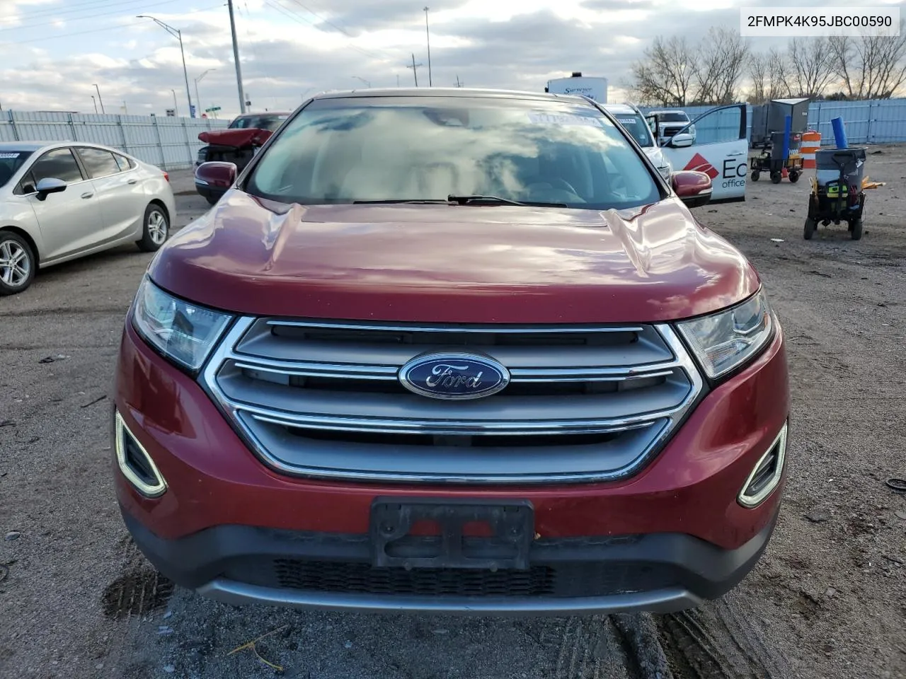 2018 Ford Edge Titanium VIN: 2FMPK4K95JBC00590 Lot: 77792394