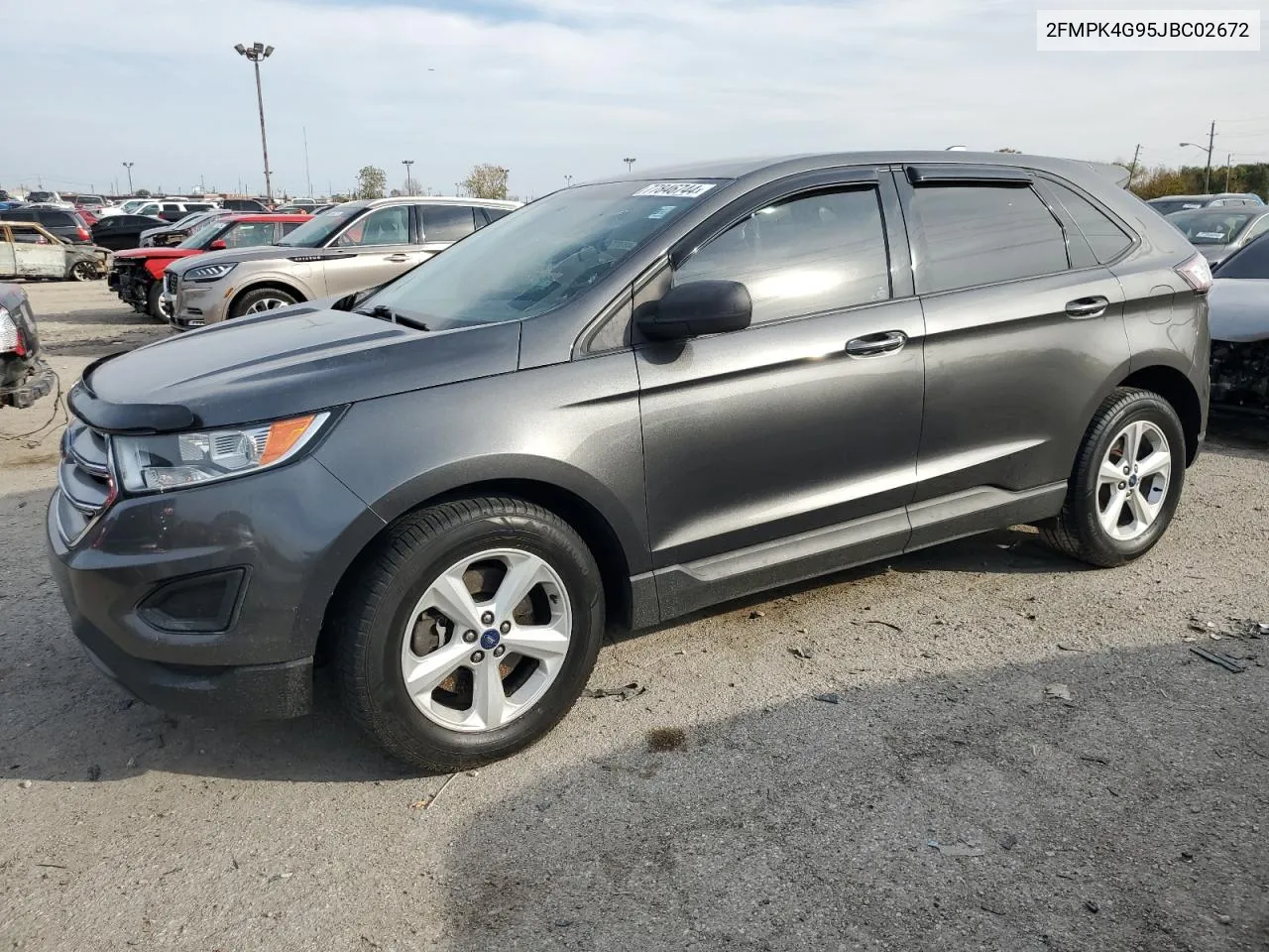 2018 Ford Edge Se VIN: 2FMPK4G95JBC02672 Lot: 77846744