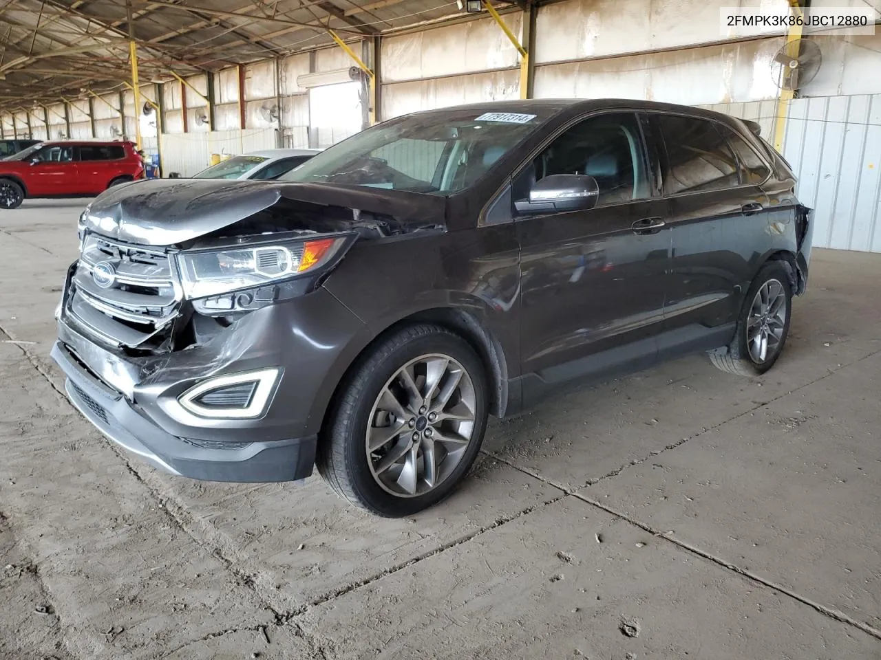 2018 Ford Edge Titanium VIN: 2FMPK3K86JBC12880 Lot: 77917314