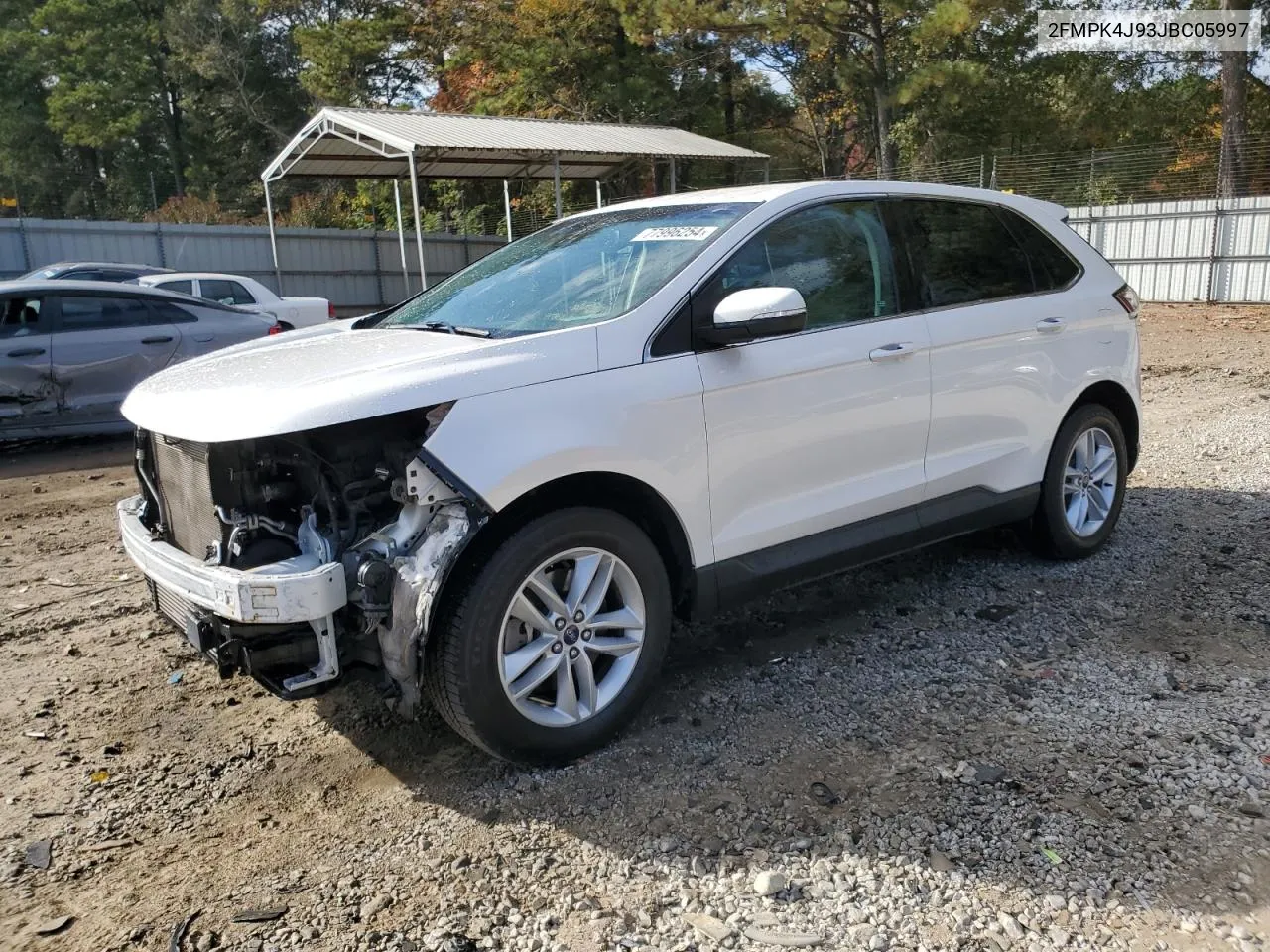 2018 Ford Edge Sel VIN: 2FMPK4J93JBC05997 Lot: 77996254