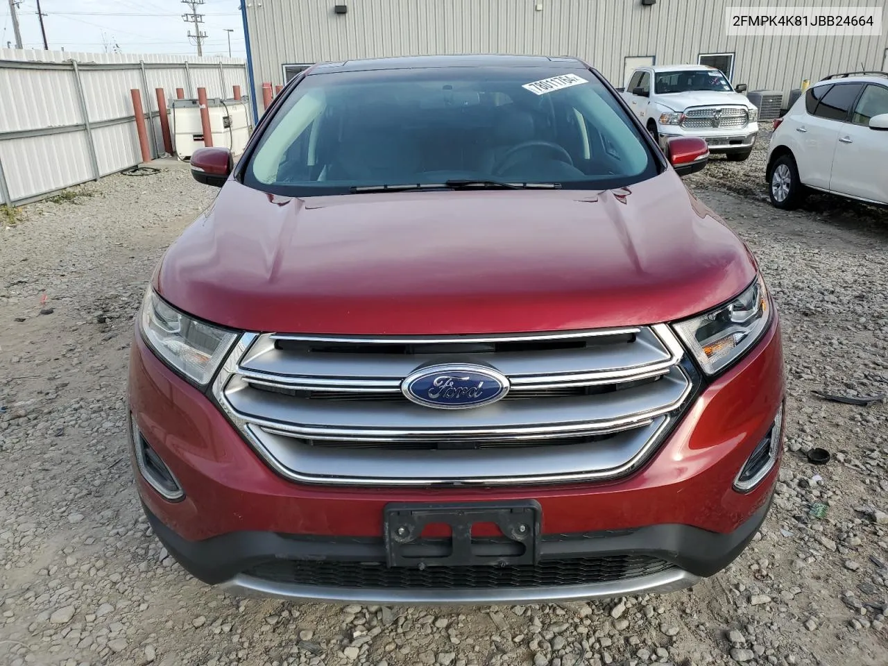 2018 Ford Edge Titanium VIN: 2FMPK4K81JBB24664 Lot: 78011764