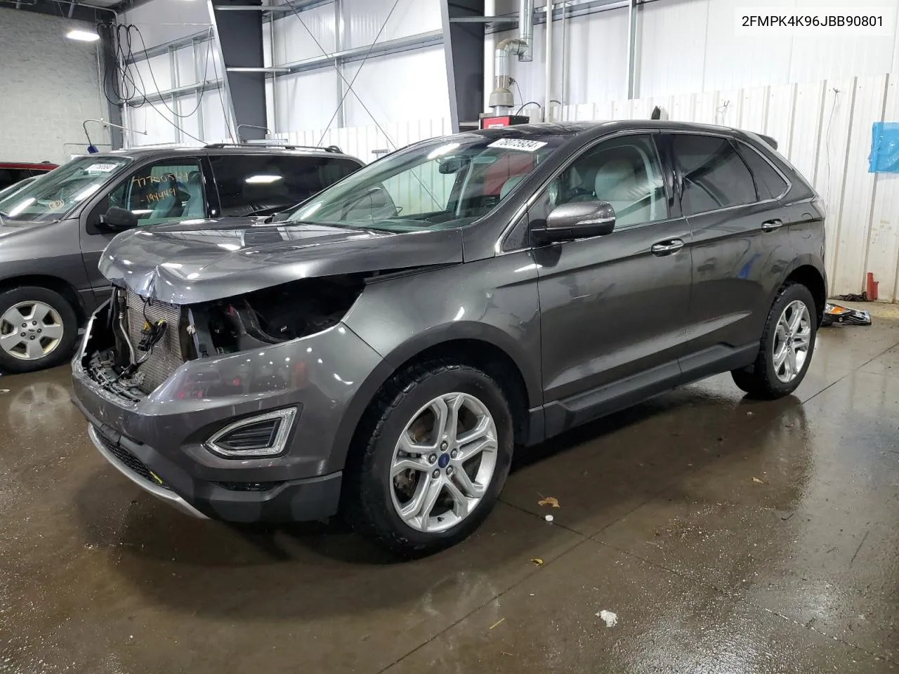 2018 Ford Edge Titanium VIN: 2FMPK4K96JBB90801 Lot: 78075934