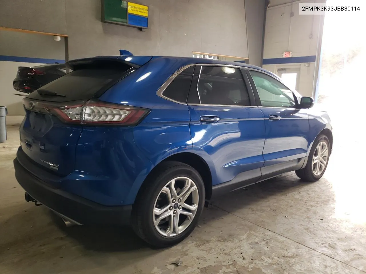 2018 Ford Edge Titanium VIN: 2FMPK3K93JBB30114 Lot: 78138884