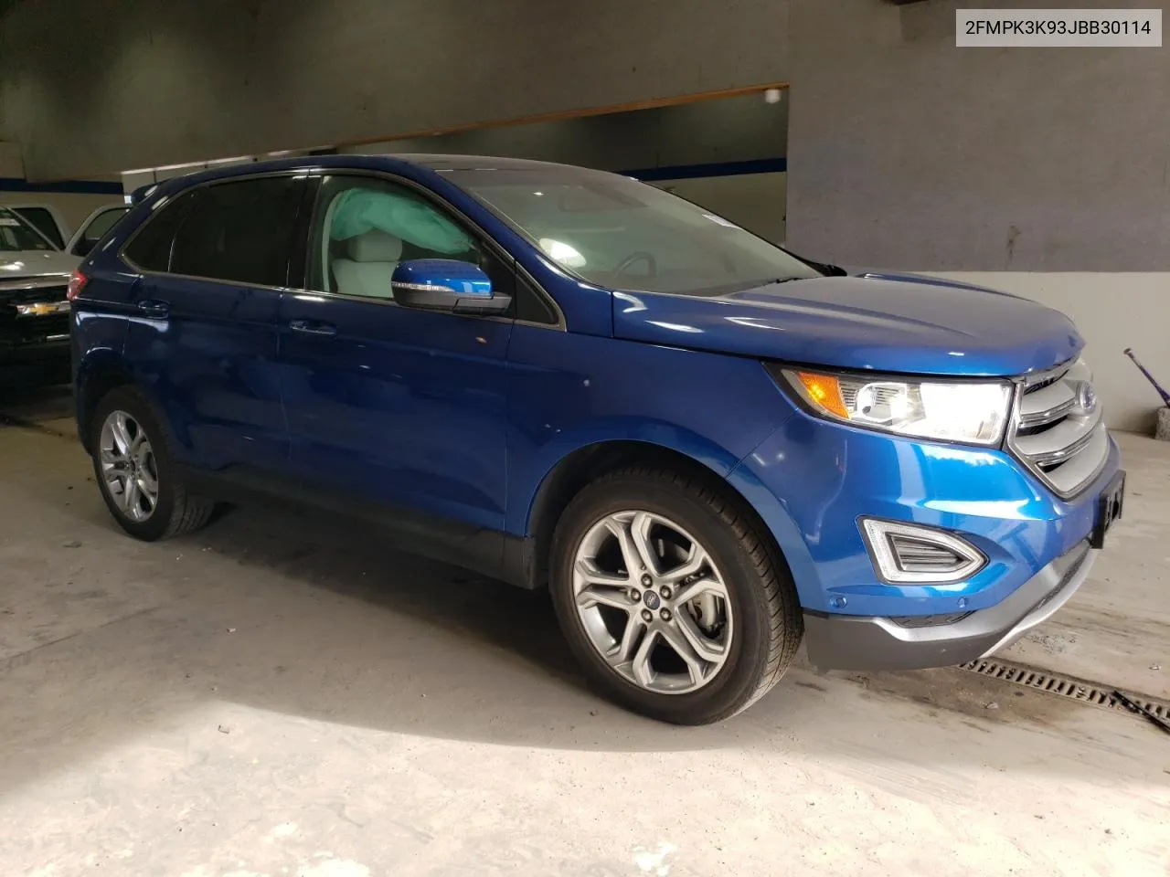 2018 Ford Edge Titanium VIN: 2FMPK3K93JBB30114 Lot: 78138884