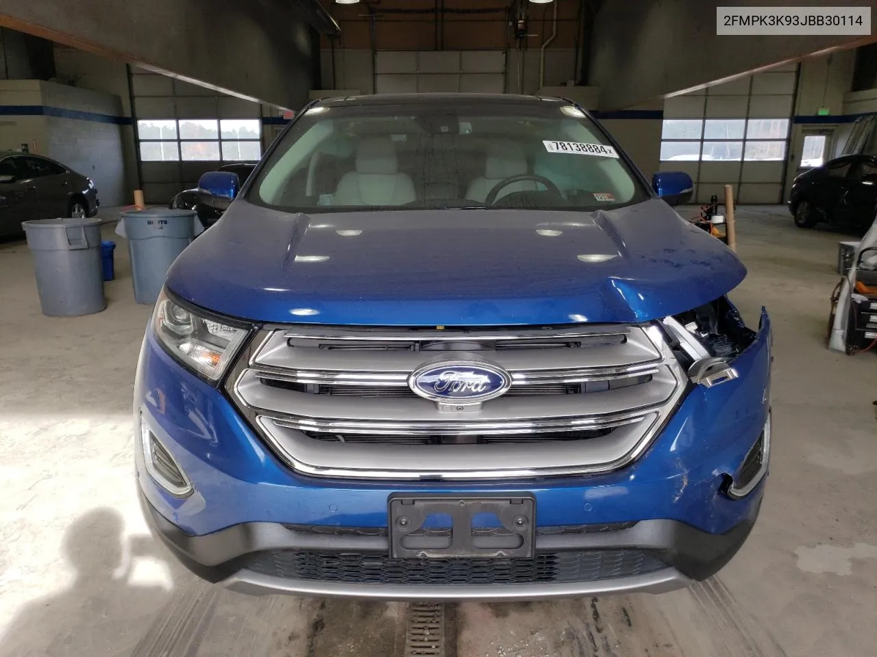 2018 Ford Edge Titanium VIN: 2FMPK3K93JBB30114 Lot: 78138884