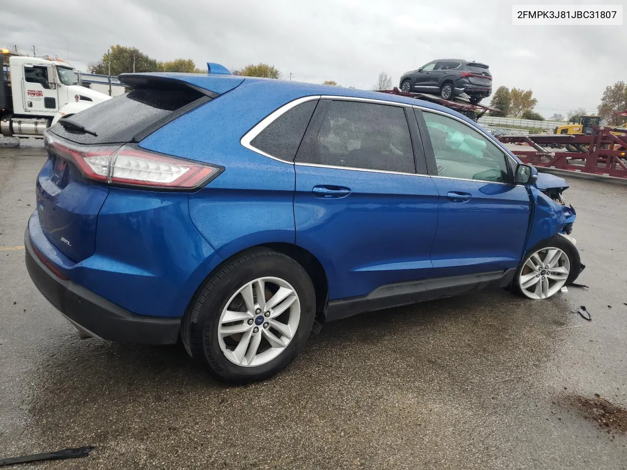 2018 Ford Edge Sel VIN: 2FMPK3J81JBC31807 Lot: 78166734