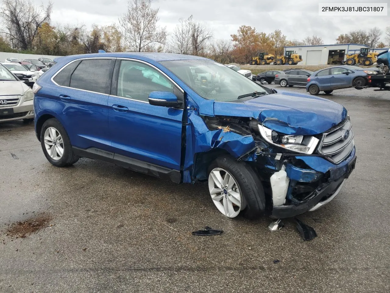 2018 Ford Edge Sel VIN: 2FMPK3J81JBC31807 Lot: 78166734