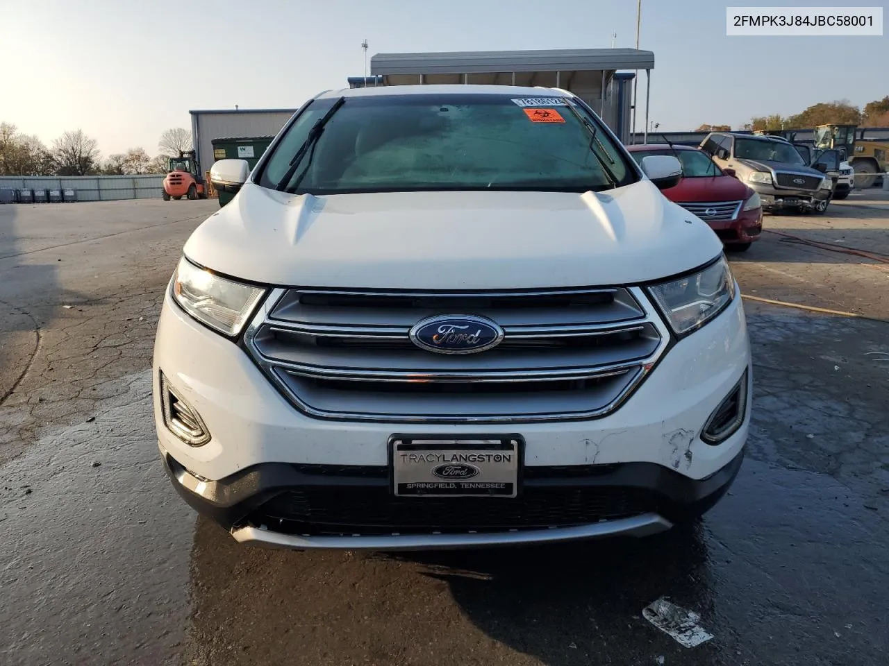 2018 Ford Edge Sel VIN: 2FMPK3J84JBC58001 Lot: 78186124