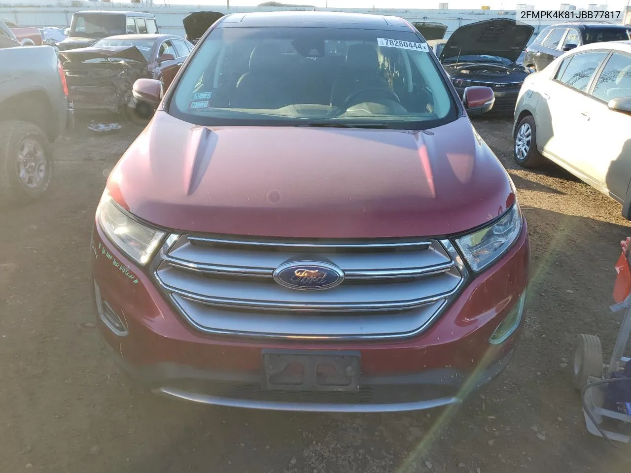 2018 Ford Edge Titanium VIN: 2FMPK4K81JBB77817 Lot: 78280444