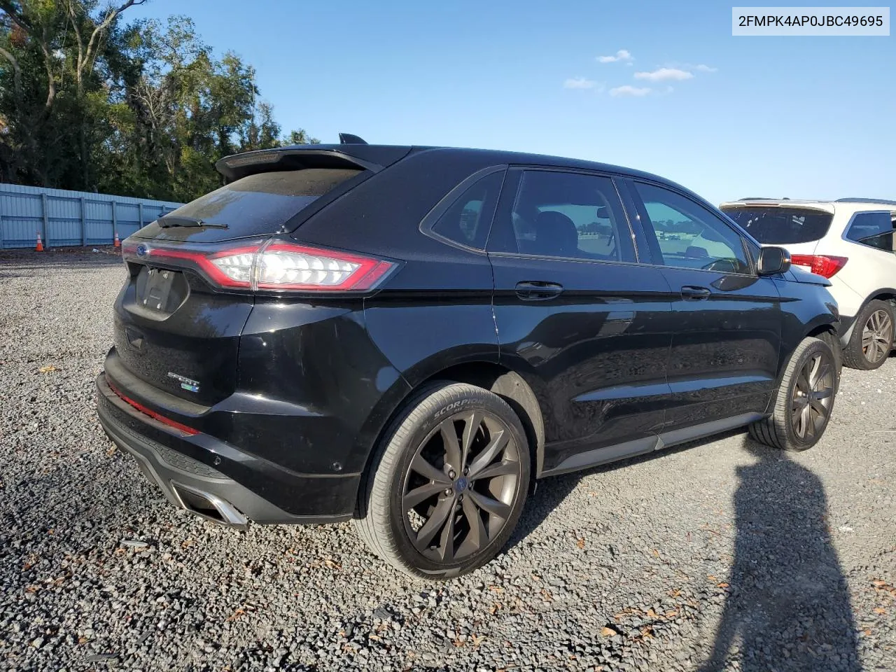 2018 Ford Edge Sport VIN: 2FMPK4AP0JBC49695 Lot: 78349394