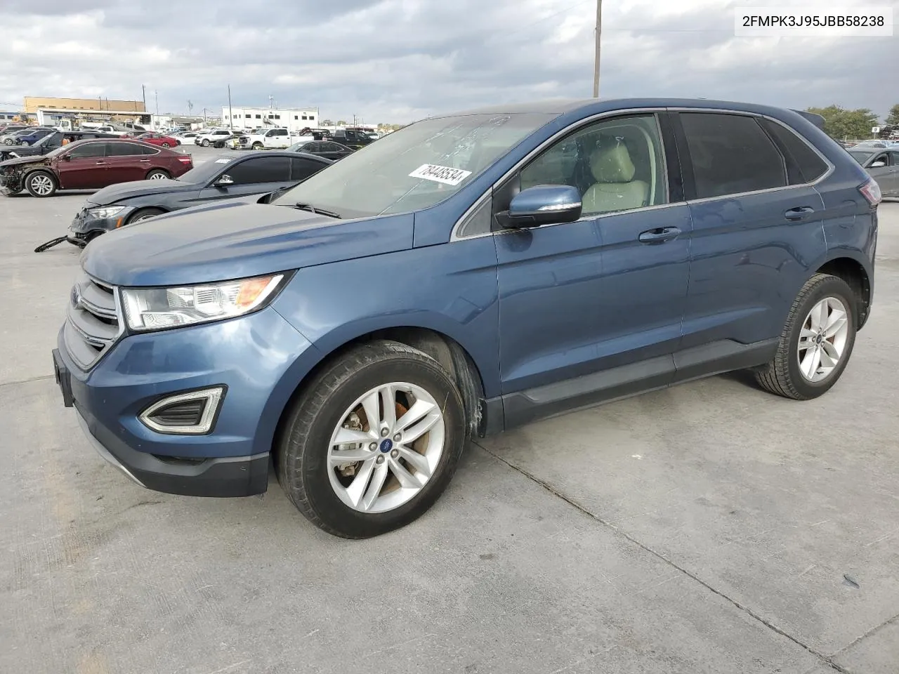 2018 Ford Edge Sel VIN: 2FMPK3J95JBB58238 Lot: 78448534