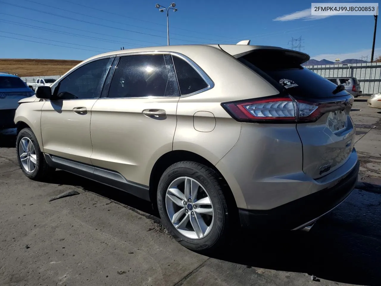 2018 Ford Edge Sel VIN: 2FMPK4J99JBC00853 Lot: 78671134