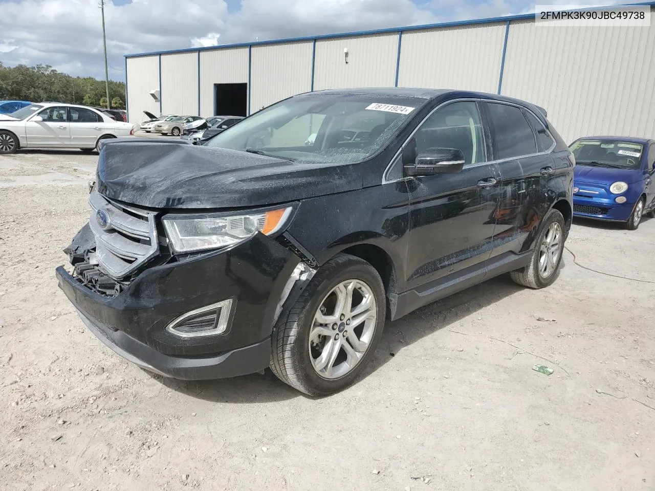 2018 Ford Edge Titanium VIN: 2FMPK3K90JBC49738 Lot: 78711924