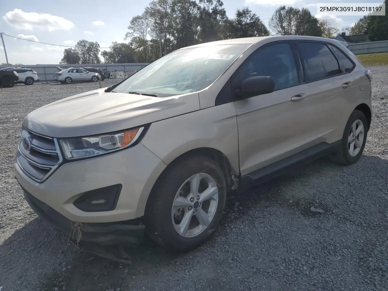 2018 Ford Edge Se VIN: 2FMPK3G91JBC18197 Lot: 78749074