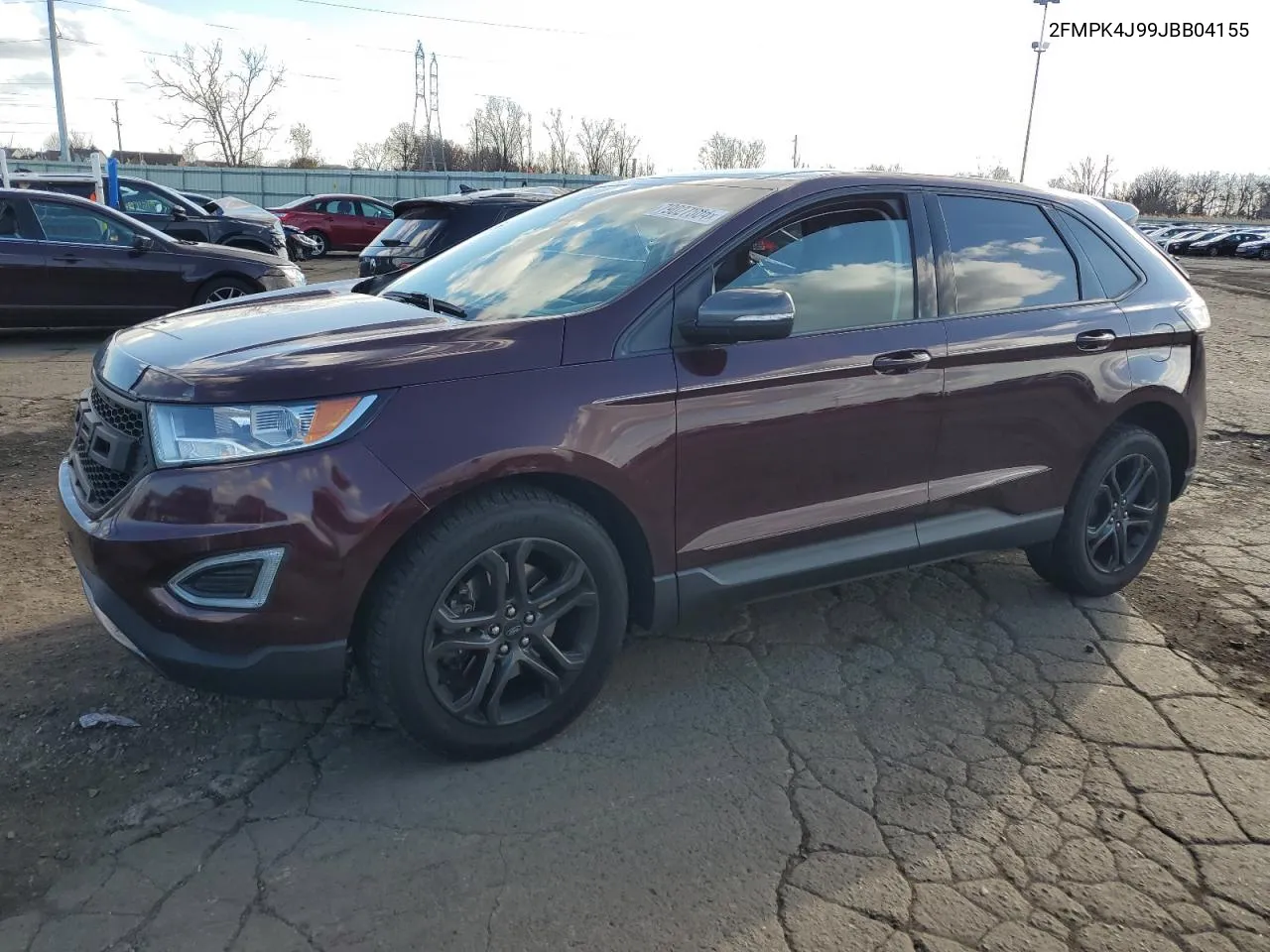 2018 Ford Edge Sel VIN: 2FMPK4J99JBB04155 Lot: 79027504