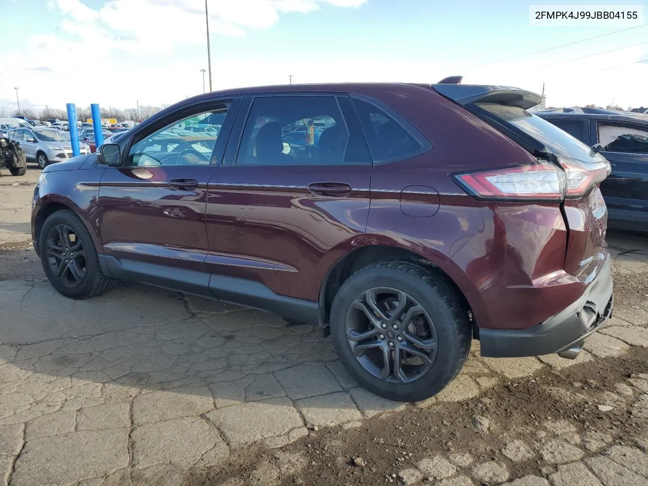 2018 Ford Edge Sel VIN: 2FMPK4J99JBB04155 Lot: 79027504