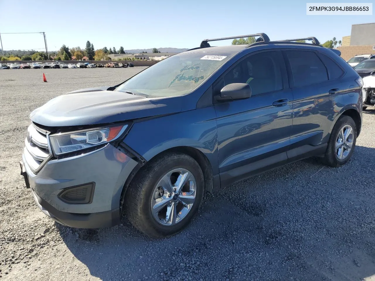 2018 Ford Edge Se VIN: 2FMPK3G94JBB86653 Lot: 79215694