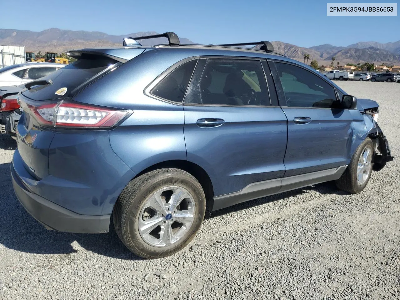 2018 Ford Edge Se VIN: 2FMPK3G94JBB86653 Lot: 79215694