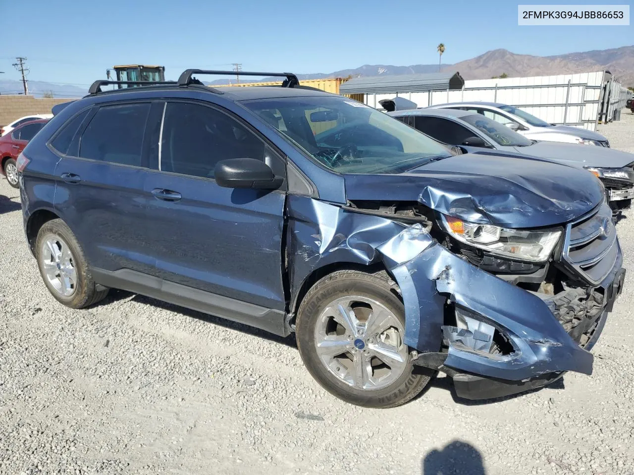 2018 Ford Edge Se VIN: 2FMPK3G94JBB86653 Lot: 79215694