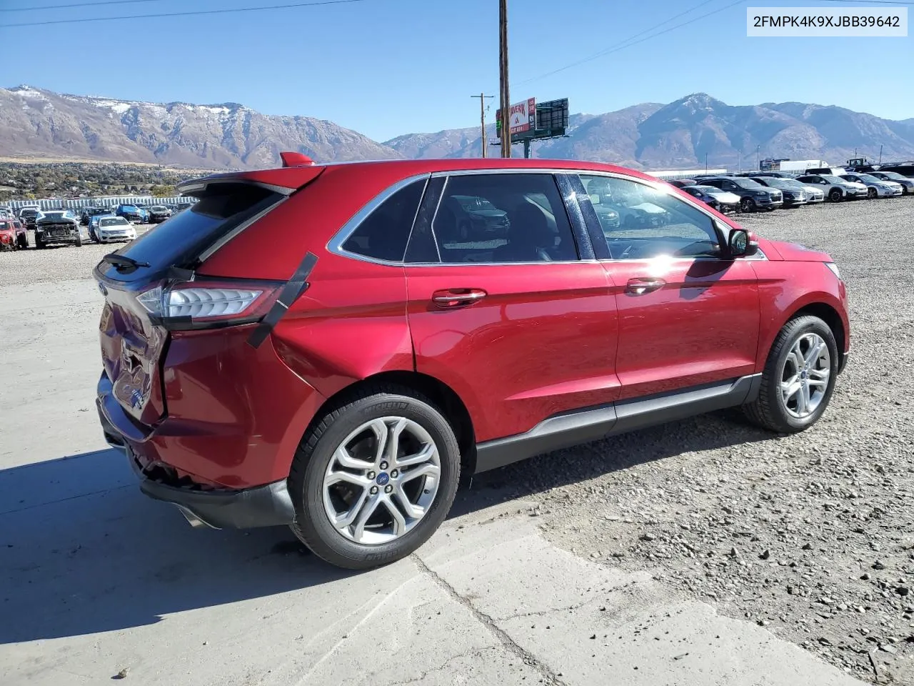 2018 Ford Edge Titanium VIN: 2FMPK4K9XJBB39642 Lot: 79362044