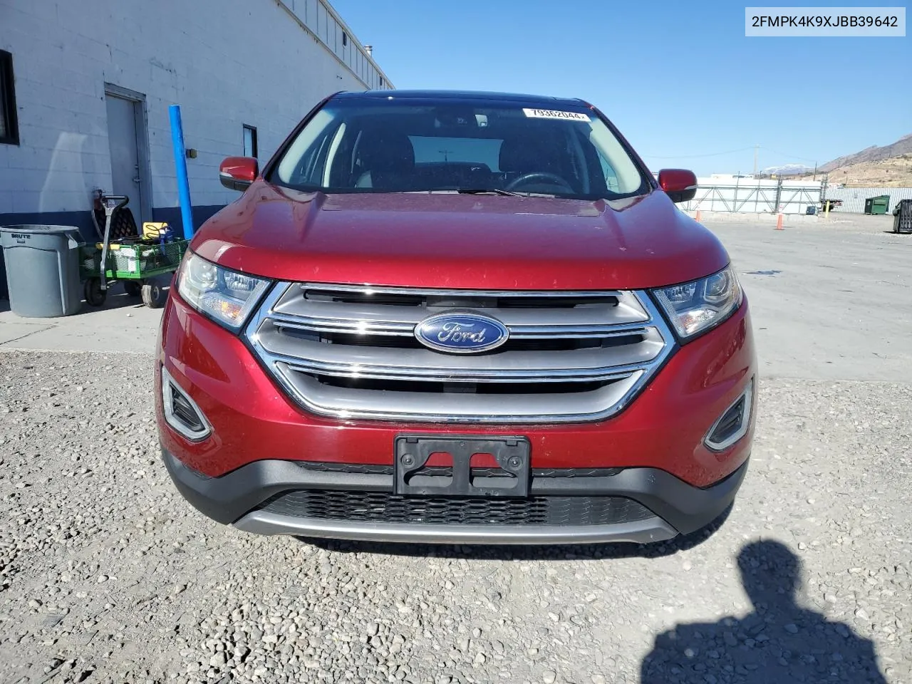 2018 Ford Edge Titanium VIN: 2FMPK4K9XJBB39642 Lot: 79362044