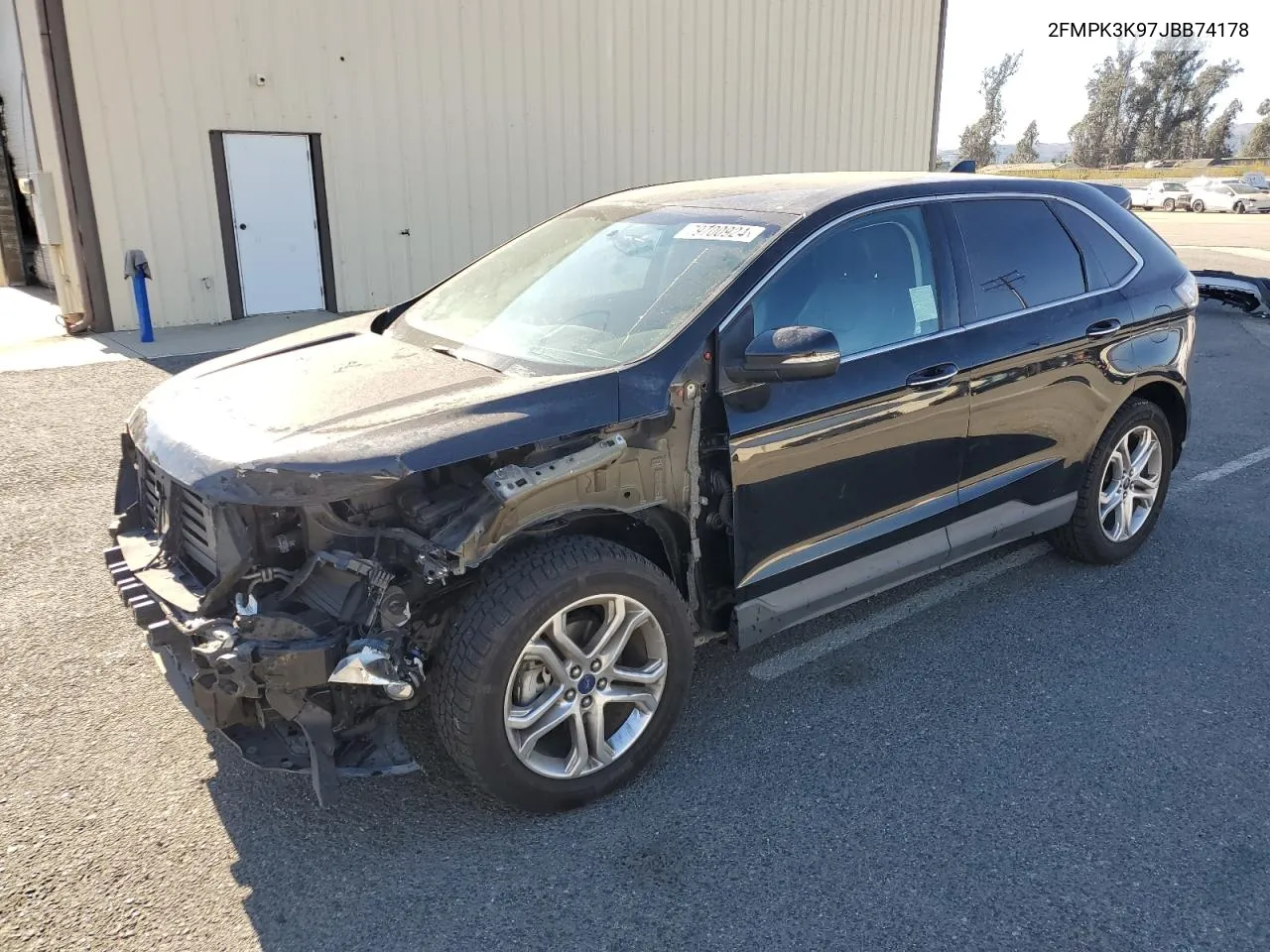 2018 Ford Edge Titanium VIN: 2FMPK3K97JBB74178 Lot: 79700924