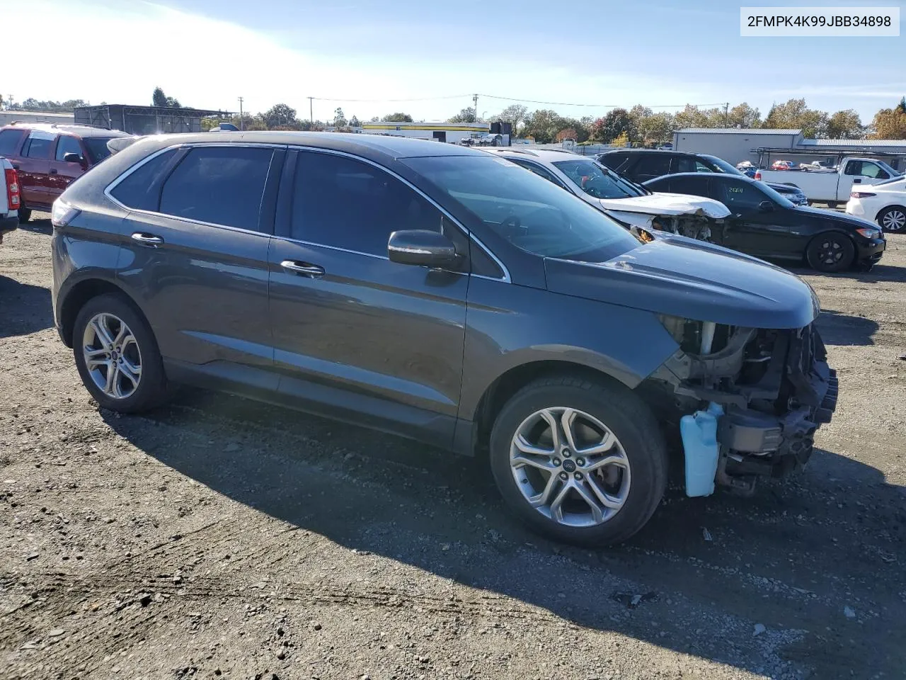 2018 Ford Edge Titanium VIN: 2FMPK4K99JBB34898 Lot: 79706084