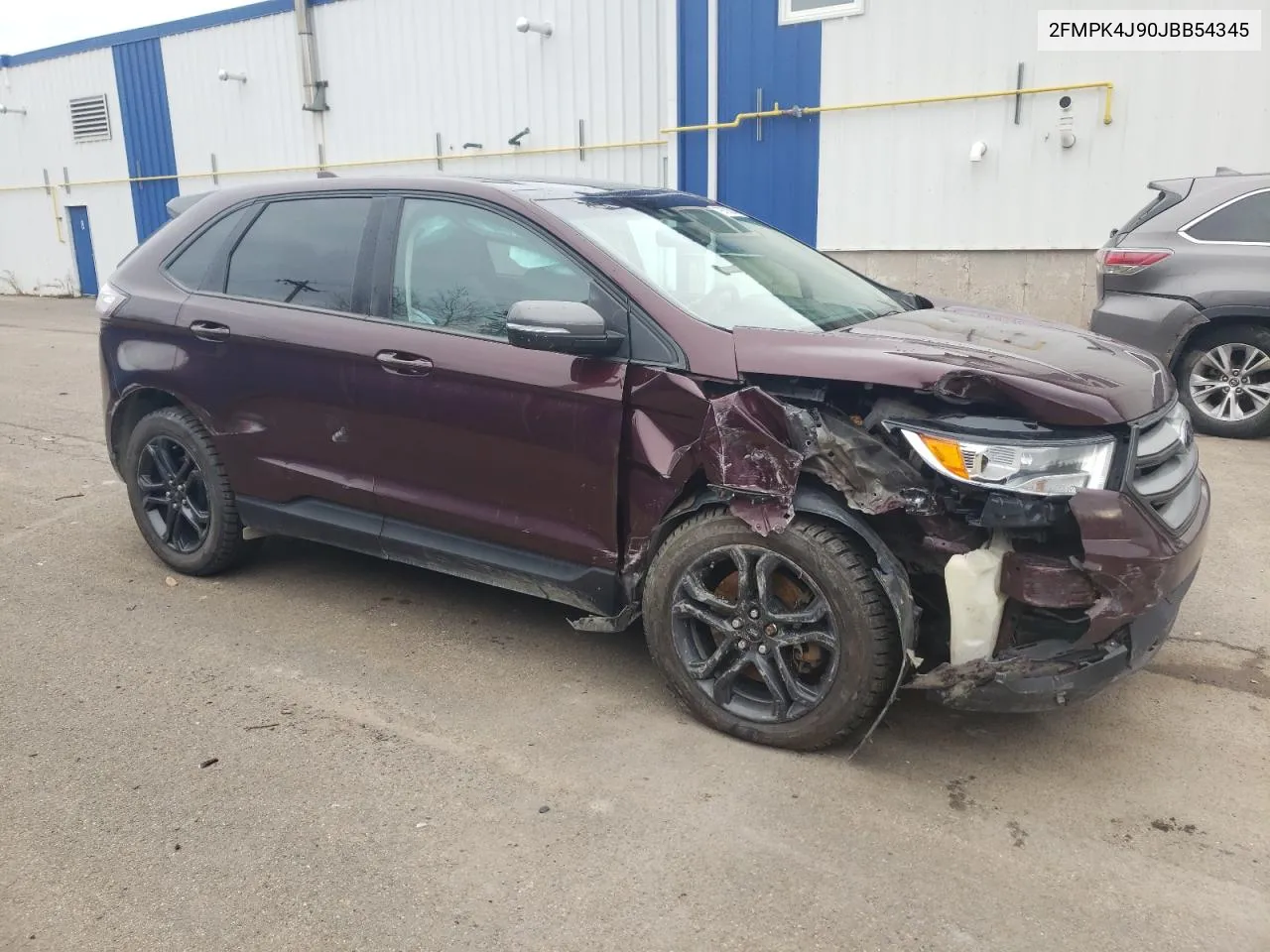 2018 Ford Edge Sel VIN: 2FMPK4J90JBB54345 Lot: 79731014