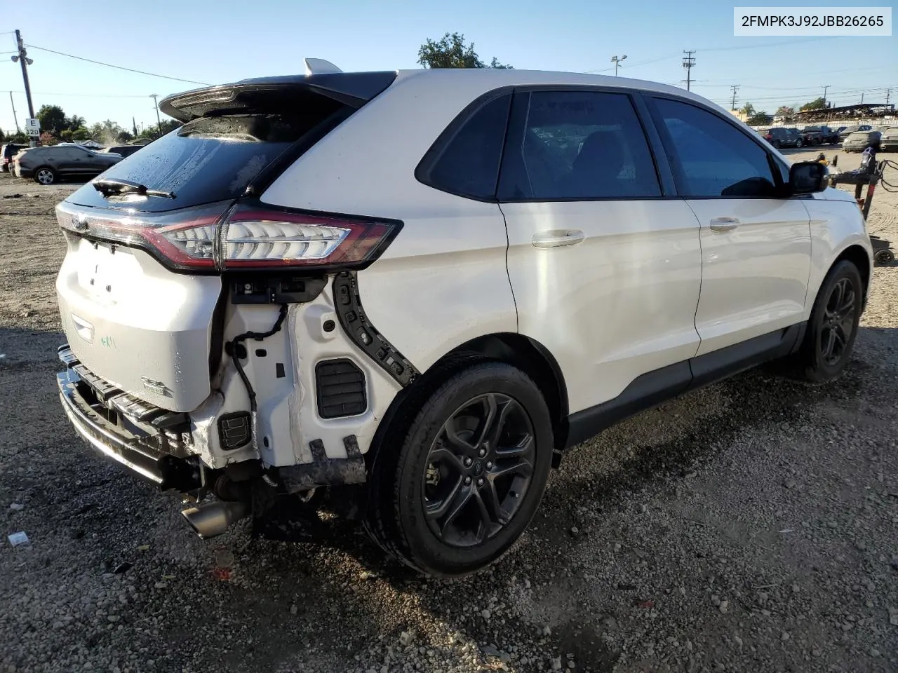 2018 Ford Edge Sel VIN: 2FMPK3J92JBB26265 Lot: 79879024