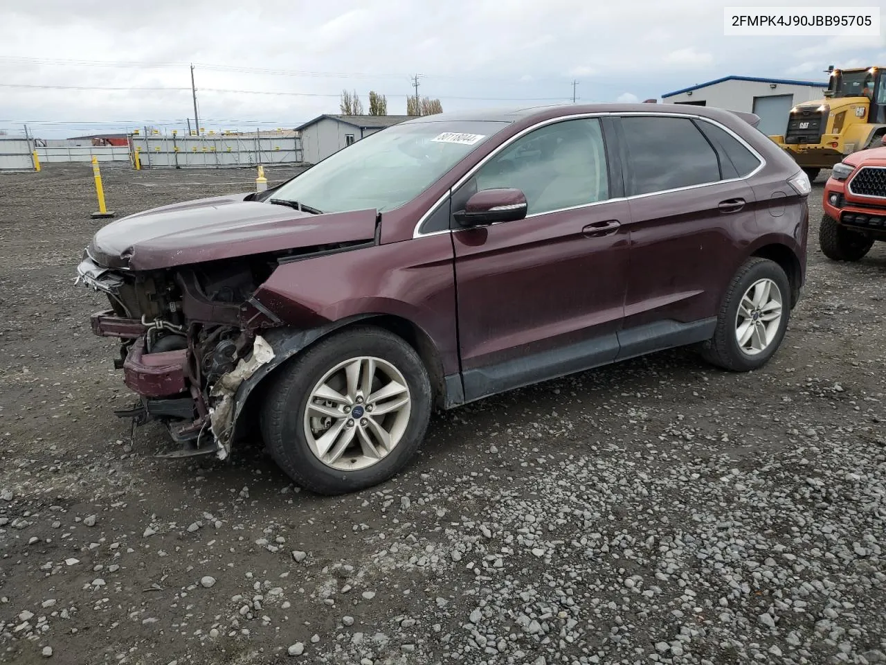 2018 Ford Edge Sel VIN: 2FMPK4J90JBB95705 Lot: 80118044