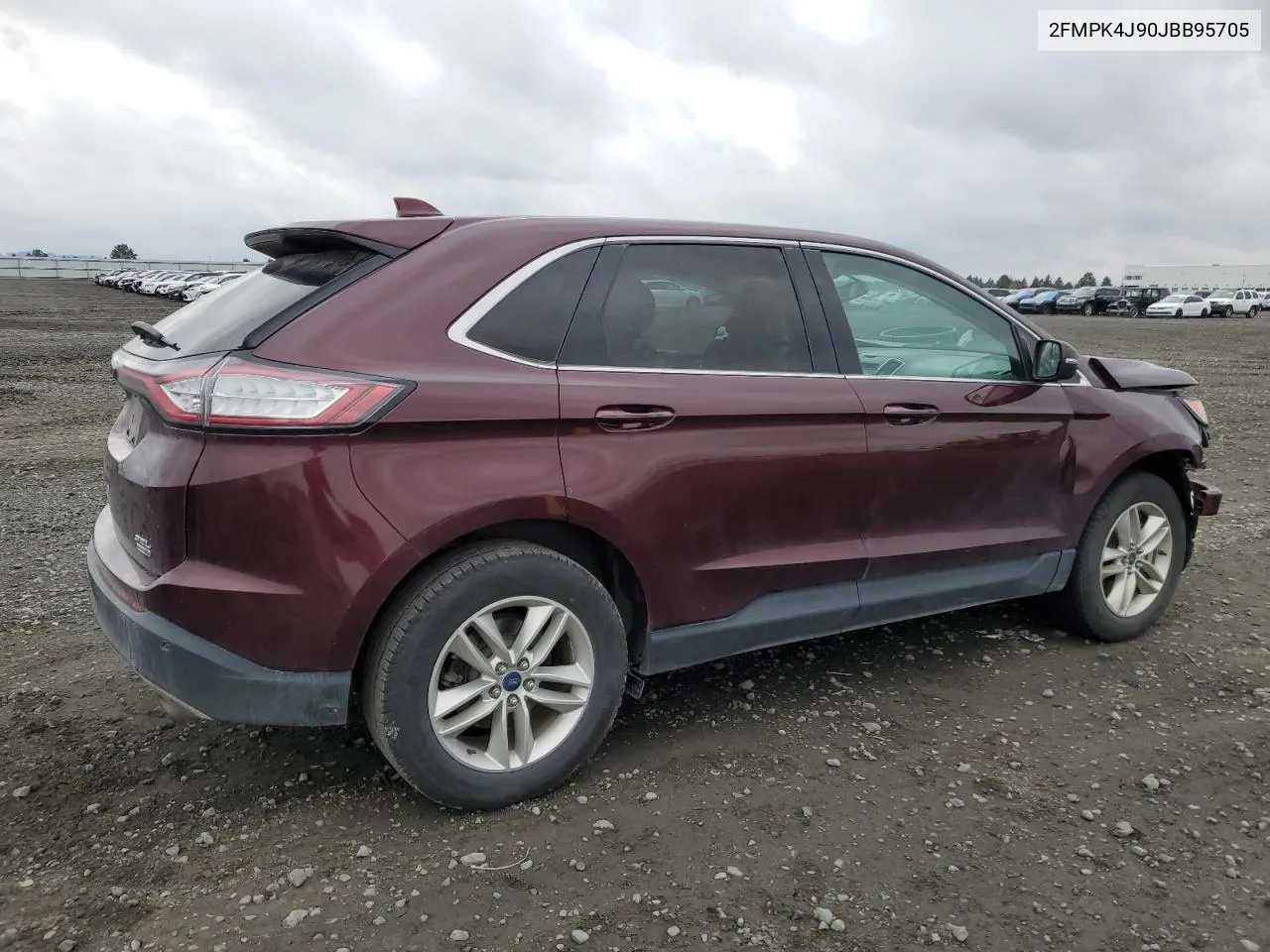 2018 Ford Edge Sel VIN: 2FMPK4J90JBB95705 Lot: 80118044