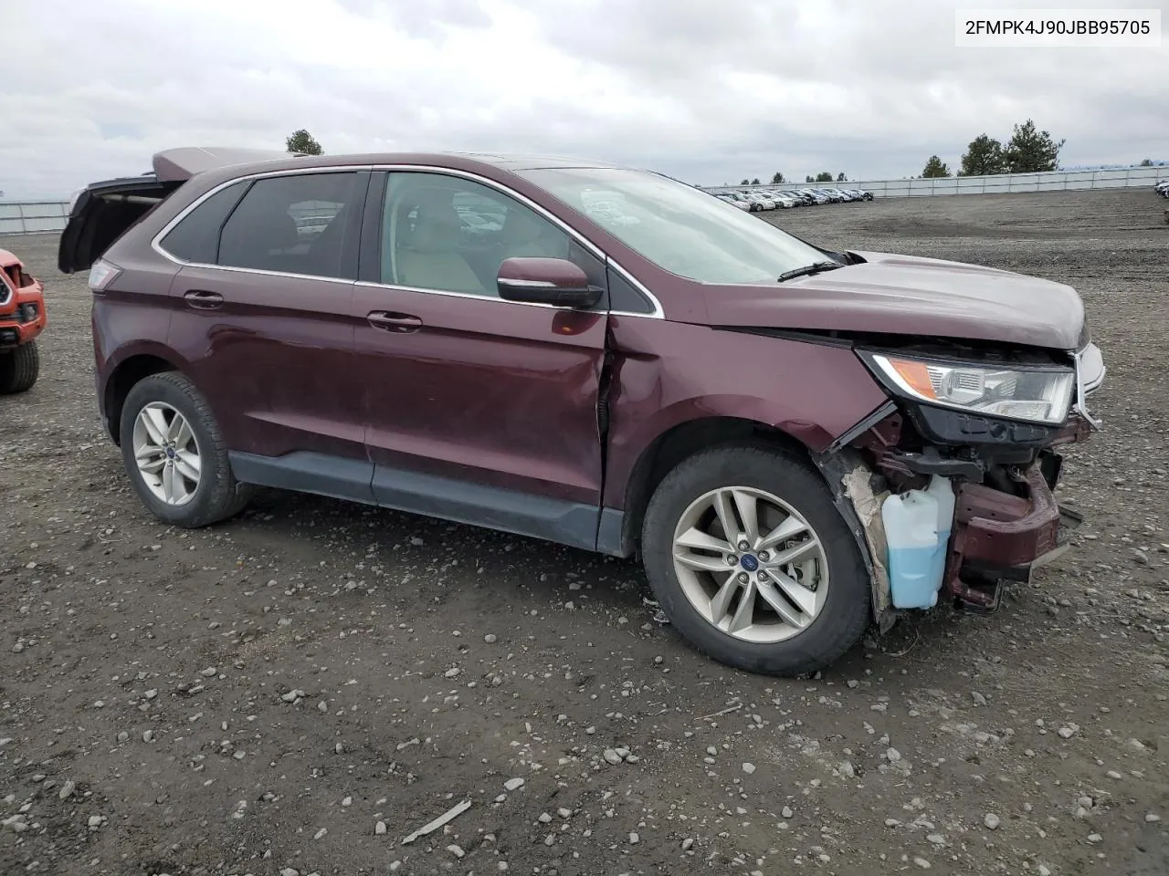 2018 Ford Edge Sel VIN: 2FMPK4J90JBB95705 Lot: 80118044