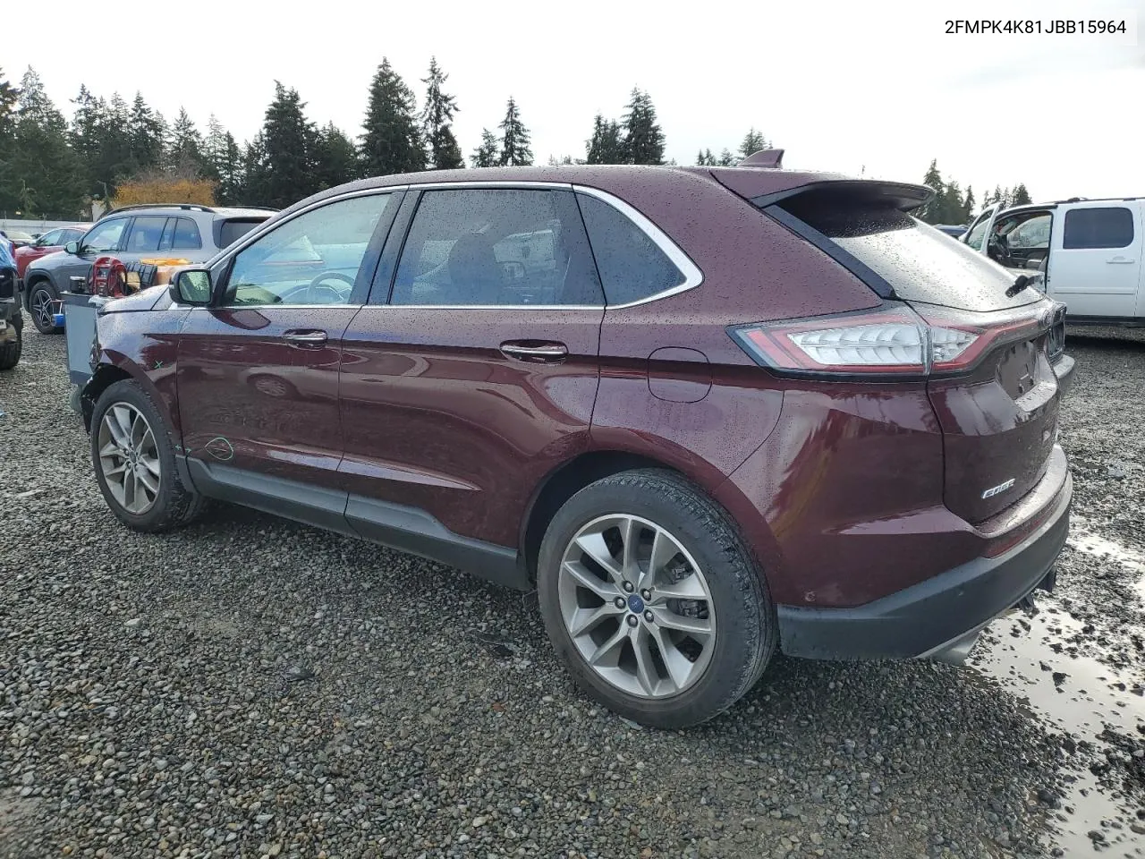 2018 Ford Edge Titanium VIN: 2FMPK4K81JBB15964 Lot: 80159424