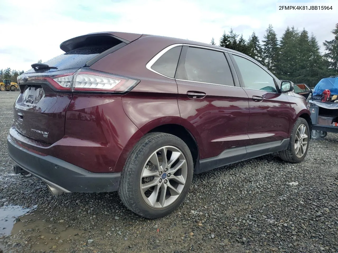 2018 Ford Edge Titanium VIN: 2FMPK4K81JBB15964 Lot: 80159424