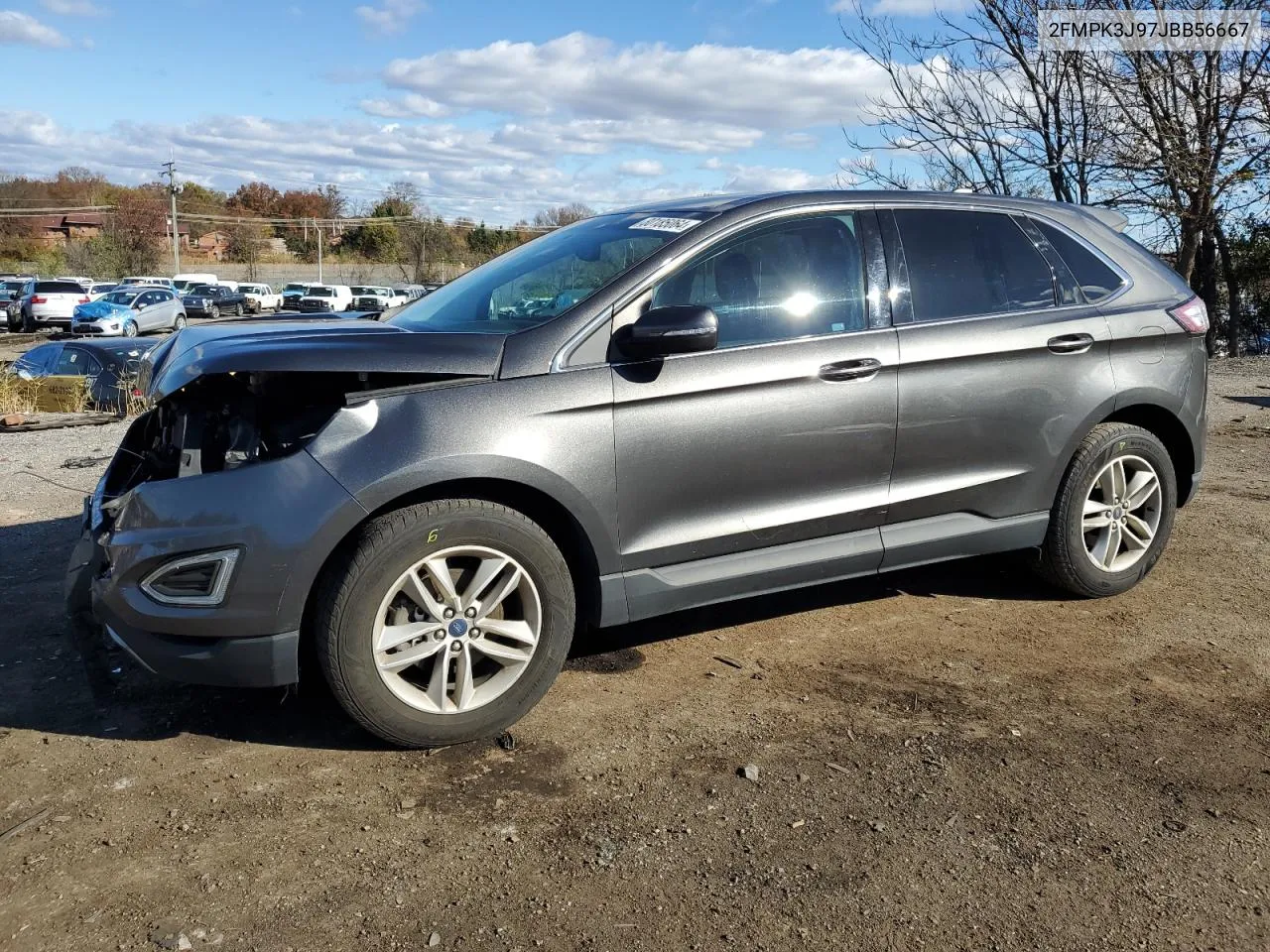 2018 Ford Edge Sel VIN: 2FMPK3J97JBB56667 Lot: 80185064