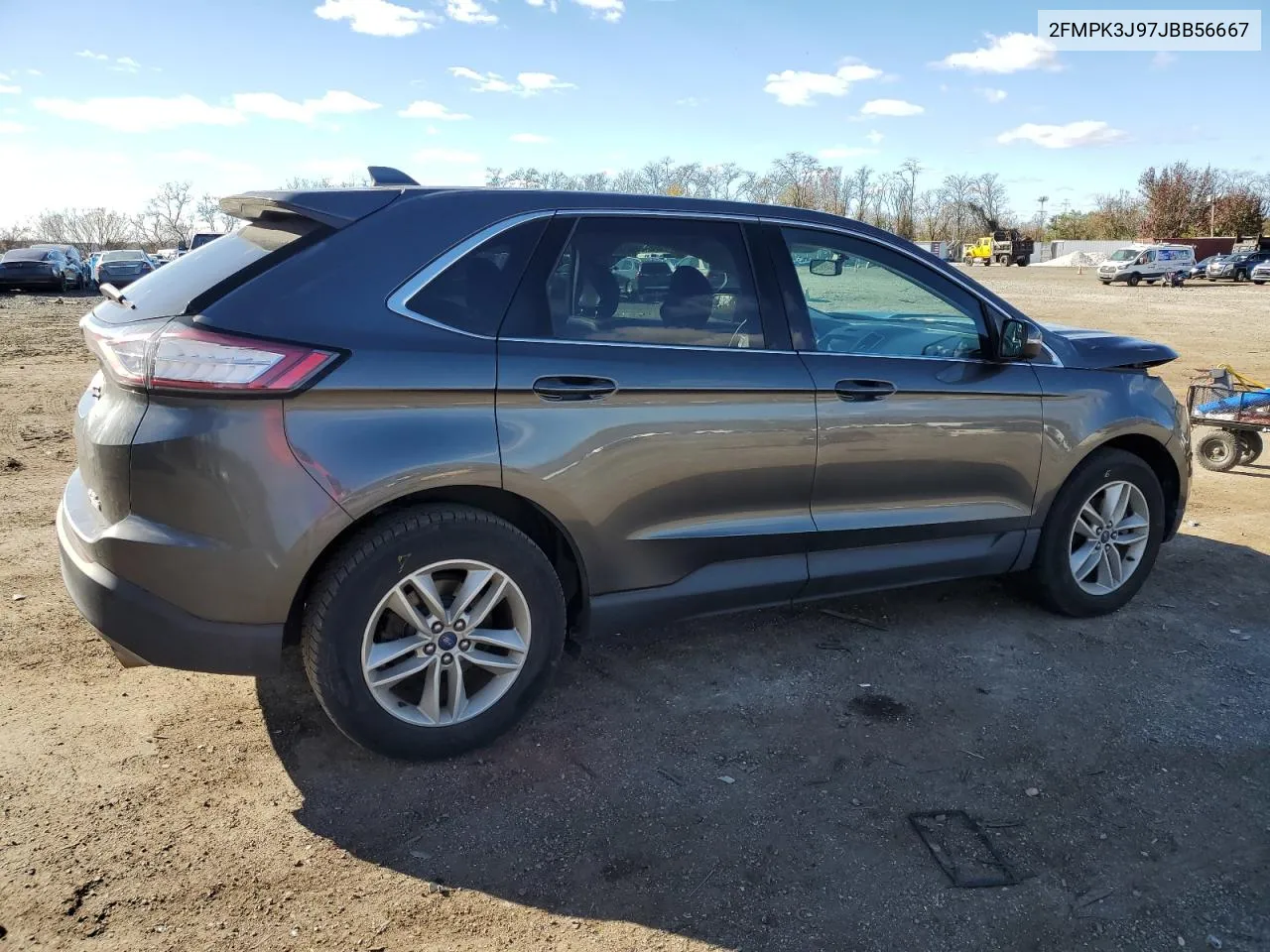 2018 Ford Edge Sel VIN: 2FMPK3J97JBB56667 Lot: 80185064