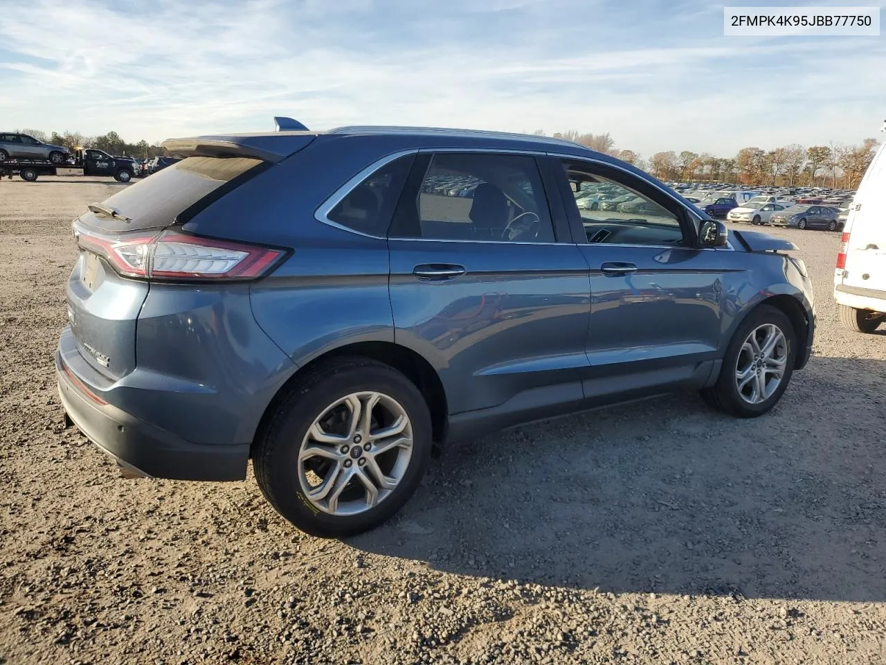 2018 Ford Edge Titanium VIN: 2FMPK4K95JBB77750 Lot: 80421184