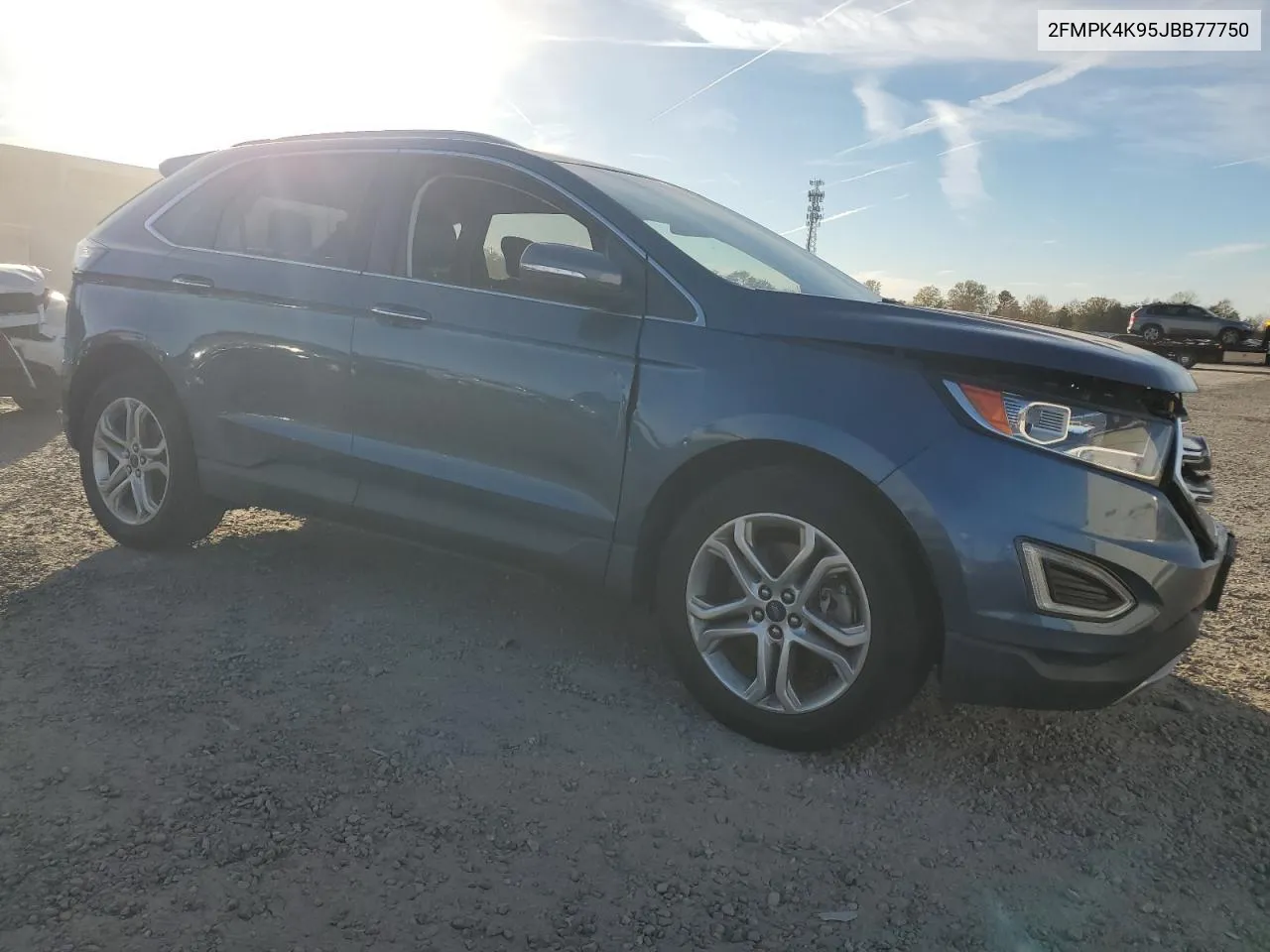 2018 Ford Edge Titanium VIN: 2FMPK4K95JBB77750 Lot: 80421184