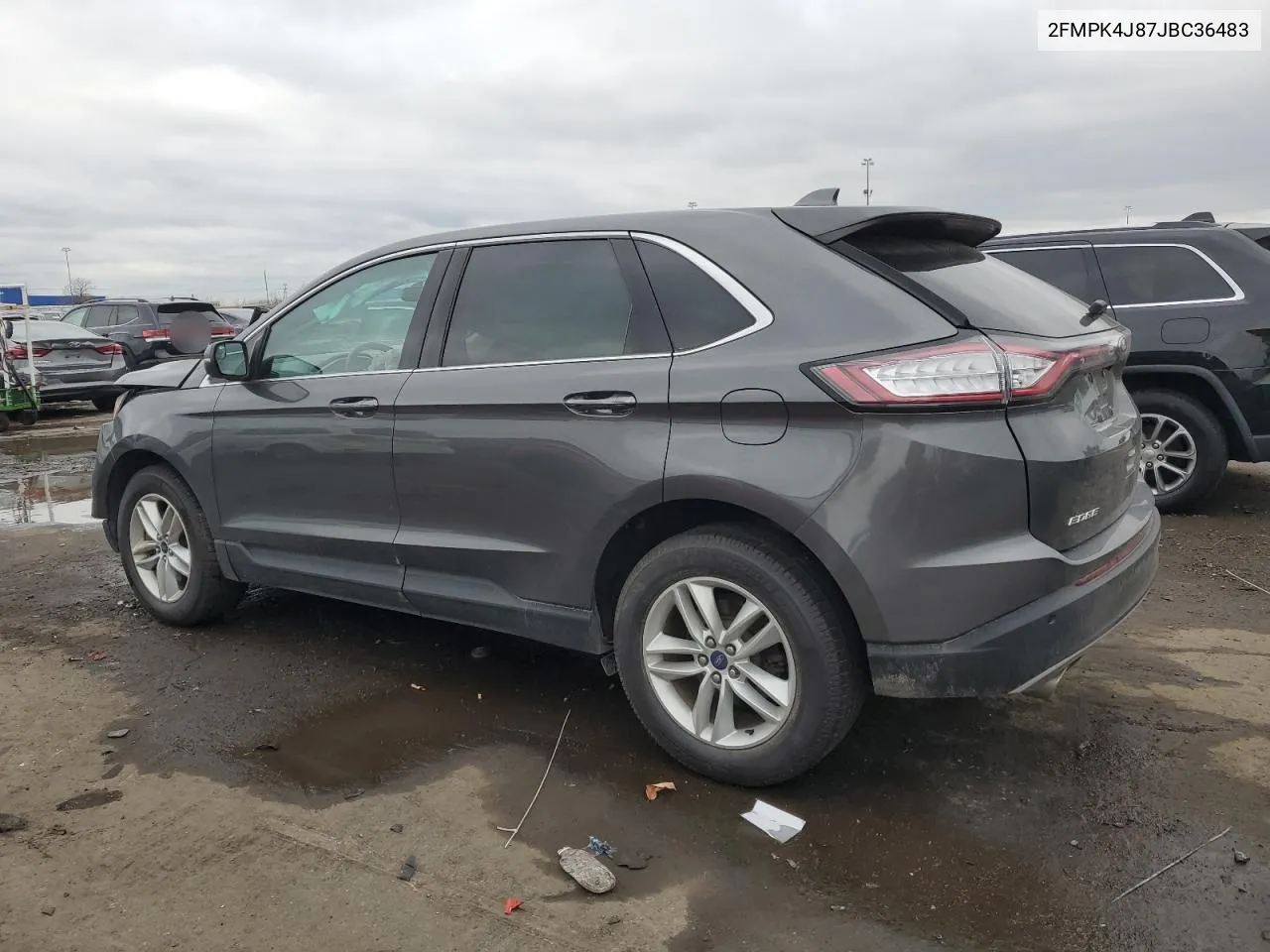 2018 Ford Edge Sel VIN: 2FMPK4J87JBC36483 Lot: 80981384