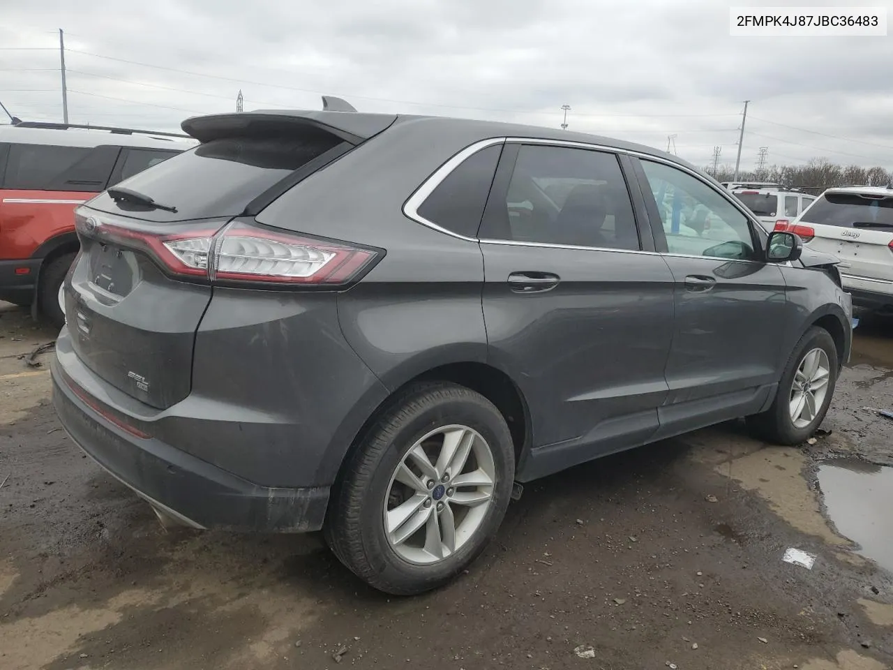 2018 Ford Edge Sel VIN: 2FMPK4J87JBC36483 Lot: 80981384