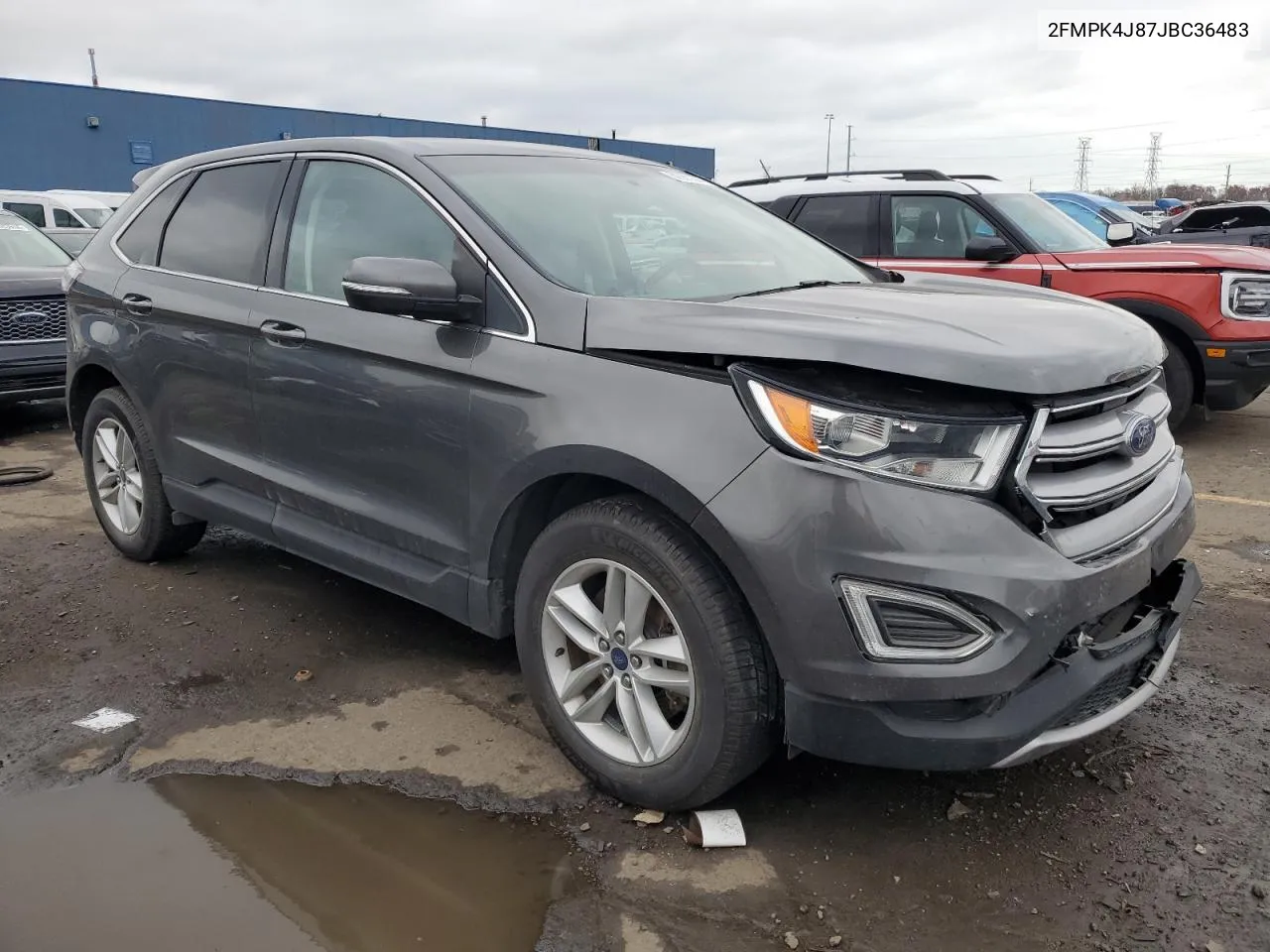 2018 Ford Edge Sel VIN: 2FMPK4J87JBC36483 Lot: 80981384