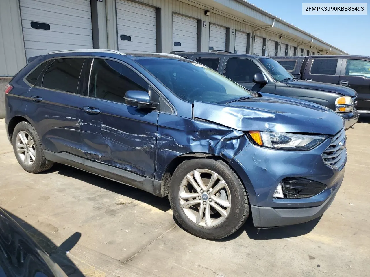 2019 Ford Edge Sel VIN: 2FMPK3J90KBB85493 Lot: 48692454