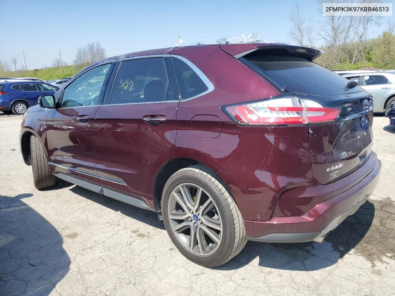 2FMPK3K97KBB46513 2019 Ford Edge Titanium