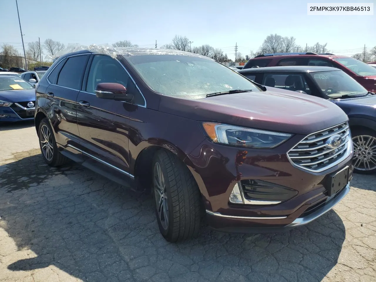 2019 Ford Edge Titanium VIN: 2FMPK3K97KBB46513 Lot: 48744384