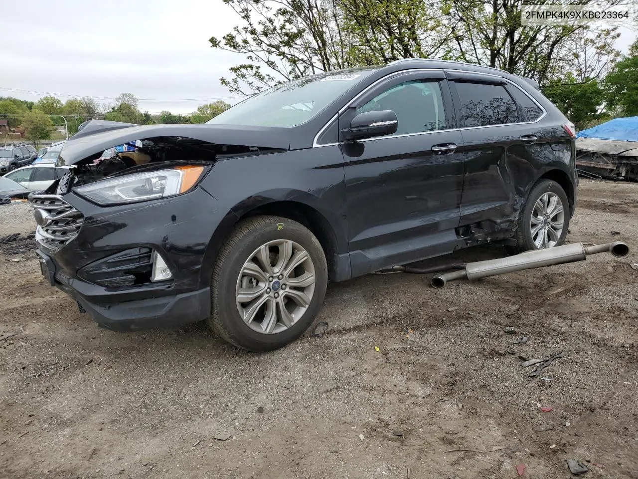 2019 Ford Edge Titanium VIN: 2FMPK4K9XKBC23364 Lot: 51428384