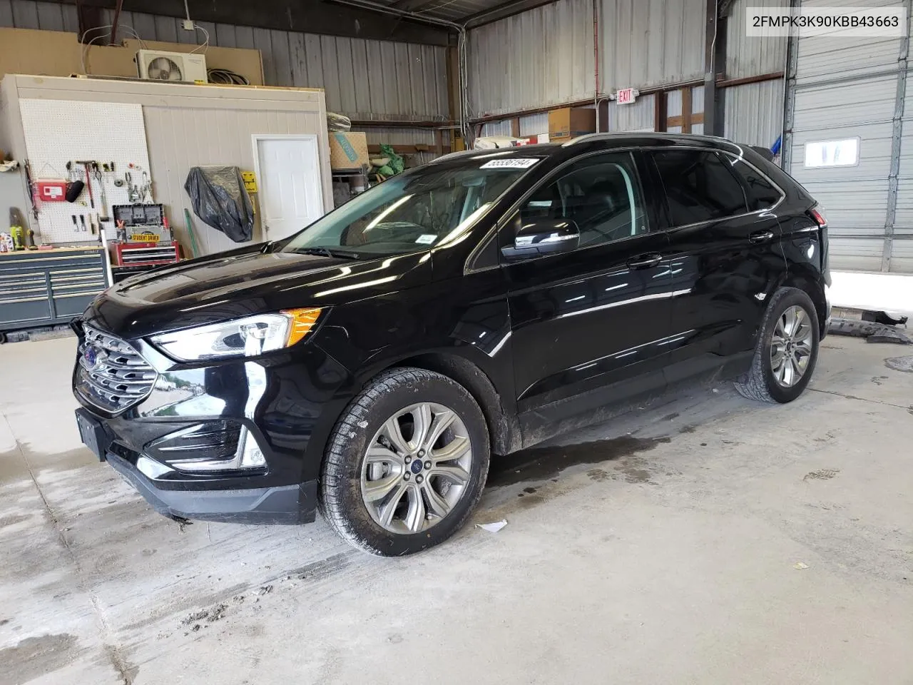 2019 Ford Edge Titanium VIN: 2FMPK3K90KBB43663 Lot: 55536194